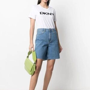 New DKNY White Tee with Black Logo